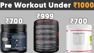 Pre workout Under ₹1000Best Pre workout In INDIA🇮🇳 [upl. by Starks]