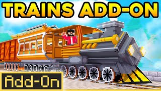 TRAINS AddOn  Minecraft Marketplace  Showcase [upl. by Ylicis914]