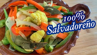 COMO HACER EL ESCABECHE SALVADOREÑO  receta típica [upl. by Peednas]