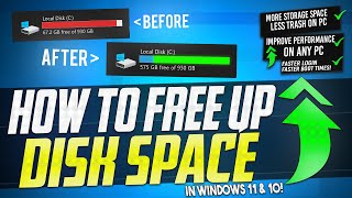 🔧 How to FREE Up More than 30GB Of Disk Space in Windows 11 amp 10 ✅ [upl. by Henleigh]