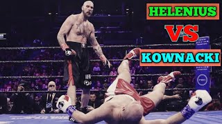 BIG UPSET HEAVY WEIGHT RISING STAR ADAM KOWNACKI GET KNOCKED DOWN [upl. by Reklaw]