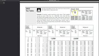 IRS Tax Tables [upl. by Ateiluj]