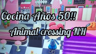 Animal crossing New Horizons creando cocina Años 50 [upl. by Fayre]