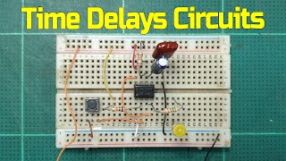 Monostable Multivibrator using 555 timer  English  555 timer as monostable multivibrator [upl. by Langill286]