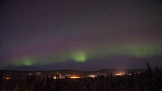 Aurora Borealis North of Fairbanks Alaska [upl. by Enigroeg770]