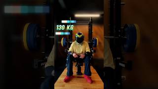 Me benching 130kg with a helmet on ⛑️ [upl. by Aslehc966]