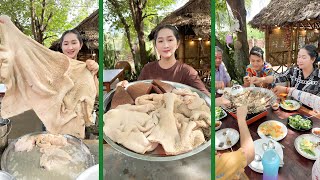 Beef Tripe Tendered Cook and eat with family  Cooking with Sros [upl. by Delmer]