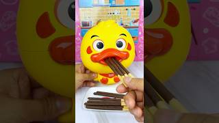 Yellow Duck Eating Chocolate Set Toys Satisfying With Unboxing ASMR Videos [upl. by Ylesara]