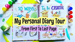 How to fill a Personal Diary from last to first page 😍 journalideas diaryideas [upl. by Ennirroc]