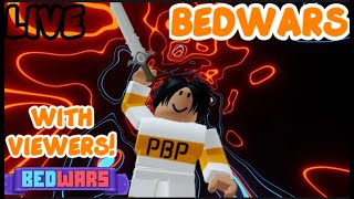 🔴LIVE Playing bedwars with viewers CUSTOM AND NORMAL robloxbedwarsstream roblox bedwars [upl. by Isnan]