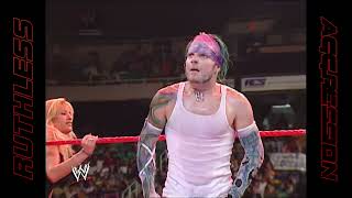 Jeff Hardy vs Bradshaw  Hardcore Championship  WWE RAW 2002 [upl. by Adiazteb]