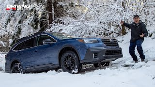 Subaru XMode Winter Snow Test  Outback Onyx XT [upl. by Anceline]