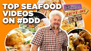 Top 20 Wildest DDD Seafood Videos with Guy Fieri  Diners DriveIns and Dives  Food Network [upl. by Consolata]