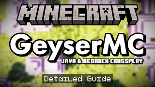 Detailed Guide to GeyserMC Minecraft Plugin  Java amp Bedrock Crossplay [upl. by Indira]