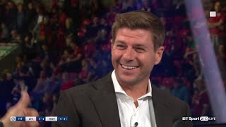 Steven Gerrard sings the Sadio Mané song live in the studio [upl. by Ahmar]