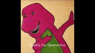 Barney Theme Song Remix DANK BOOST EARRAPE [upl. by Adnolay]