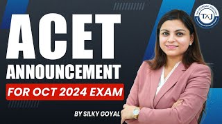 ACET October 2024 Announcement  Exam Date amp Preparation Details  The Academic Junction [upl. by Abba]