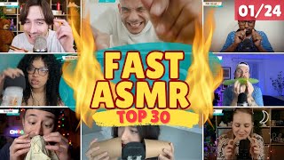 FAST ASMR 🔥 best 30 ASMR 🔥 January 2024 [upl. by Eniaj]