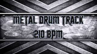 Metal Drum Track 210 BPM HQHD [upl. by Idalla]