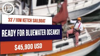 45900 READY FOR BLUEWATER OCEANS Coaster 33 Sailboat for sale  EP110 sailboattour [upl. by Held]