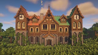 Minecraft Fantasy Mansion Tutorial [upl. by Grannie]