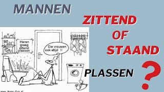 Moeten MANNEN nou ZITTEND of STAAND plassen [upl. by Ennayelhsa321]