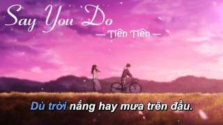 Say You Do  Tiên Tiên Karaoke Beat gốc [upl. by Alia]