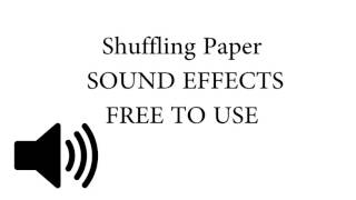 Shuffling Paper SOUND EFFECT [upl. by Llewxam440]