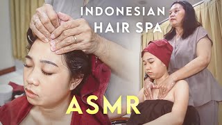 ASMR Creambath  Gentle Hair Spa amp Body Massage in Indonesian Salon [upl. by Melania]