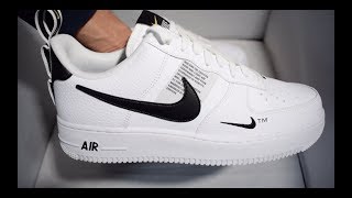 Nike Air Force 1 Utility Low White Unboxing [upl. by Nairrad]