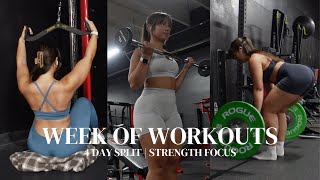 My Full Week of Workouts  4 Day Workout Split  Exercises amp Warm Ups Explained [upl. by Odnalref399]