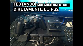 TESTES NO SNESTICLES USANDO PLACA DE CAPTURA USB 30 E PS2TOHDMI [upl. by Heymann]