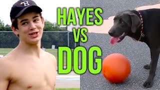 Hayes Grier Dog Fetch Fail [upl. by Nitsew]