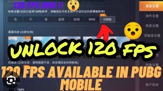 How To Unlock 120 fps Pubg 35 Update  Unlock 120 Fps Test Erangal Pubg Mobile [upl. by Mallory]