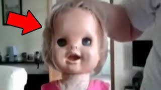 5 Creepy Dolls MOVING  Top 5 HAUNTED Dolls Caught On Tape [upl. by Breech]