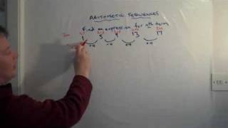 How to work out an arithmetic sequence [upl. by Hendel]