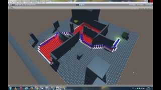 Unity3d A Pathfinding algorithm visualization [upl. by Hynda295]