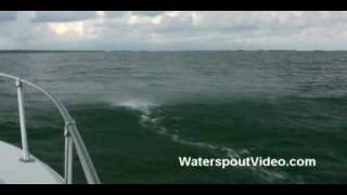 Waterspout Spray Ring Chase  Boat  Florida Keys  Part 1 [upl. by Harper259]