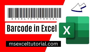 How To Create Barcodes in Excel [upl. by Nauqyt]