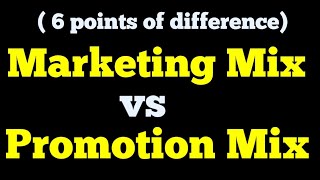 MCOM  MCO 6  MARKETING MIX VS PROMOTION MIX  MISSION 70  EXAM EXPECTED TOPIC [upl. by Mendes996]