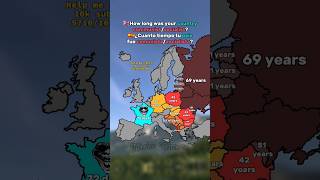 How long was your country communist geography europe map history war shorts ww2 fyp maps [upl. by Raskin]