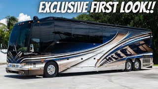 Touring a 2023 Prevost Liberty Coach Quad Slide [upl. by Rhonda]