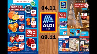 ALDI Süd Prospekt Angebote der Woche vom 04 11 09 11 2024 Die besten Schnäppchen der Woche [upl. by Lidah]