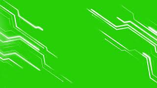 Abstract Technology Background with Circuit Lines  Green Screen Chroma Footage [upl. by Jakie443]