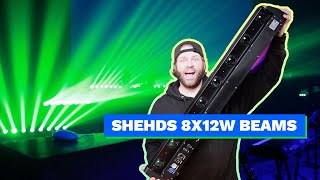 Is this 148 Moving Beam light any good SHEHDS 8x12w RGBW Review [upl. by Tabber]