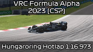 VRC FA 23 CSP  Hungaroring 116973 Hotlap  Setup  Assetto Corsa [upl. by Benita]