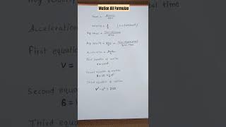 Motion ALL FORMULAS  Class 9th Science [upl. by Cthrine]