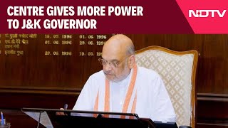 Jammu Kashmir News  Centre Gives More Power To JampK Governor Opposition Protests [upl. by Tenom]