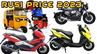 RUSI PRICES 2023 UPDATE  Cash Price Downpayment and Installment Basis  PapaSams Ride [upl. by Norved592]