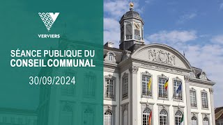 Conseil Communal  Ville de Verviers  30 septembre 2024 [upl. by Aznecniv]